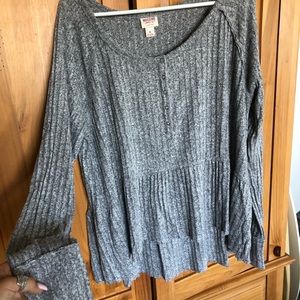 Cozy baby doll long sleeve